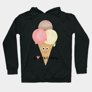 I Love Ice Cream Hoodie